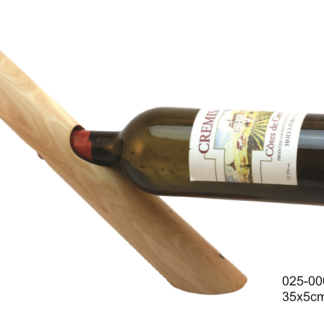 Olive Wood Single Wine Bottle Holder