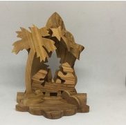 Nativity with flames