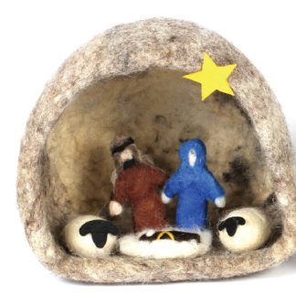 Handmade Felt Wool Nativity - Large