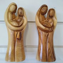Olive wood Holy family